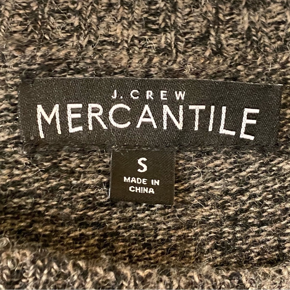 J Crew Lambs Wool Knit Sweater Gray Crewneck Sz Medium - Picture 3 of 8